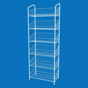 Стеллаж сетчатый бытовой с корзинами Хозяйка