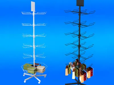 Стійки з кронштейнами під пакети та аксесуари