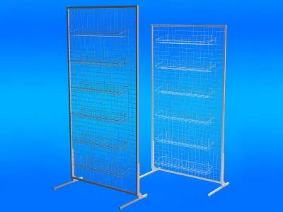 ТОРГОВІ СІТКИ-СТОЙКИ 100 см, З КОШИКАМИ