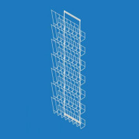 Дисплей-стенд под газеты 7 сетчатых полок