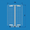 Стойка-вертушка 4 сетки настольная, высота 700 мм, ширина 350 мм