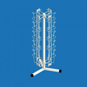 Стойка настольная вращающаяся под открытки А6 (20 карманов)