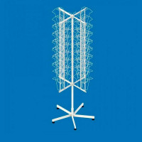 Стойка вращающаяся под открытки А5 и А6 72 ячейки (4-х лучевая)