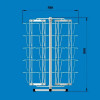 Стойка настольная вращающаяся под открытки А5 (40 ячеек)