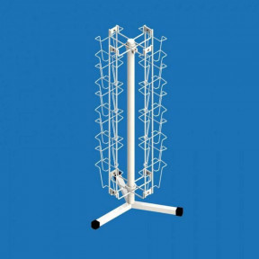 Стойка настольная вращающаяся под открытки А6 (20 карманов)