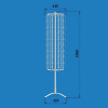 Стойка вращающаяся напольная под открытки А6 (54 ячейки)