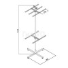 Стойка напольная под пакеты 2 яруса