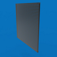 Перфорированная панель для инструментов 100х100 усиленная, S-1мм, ячейка 5х5