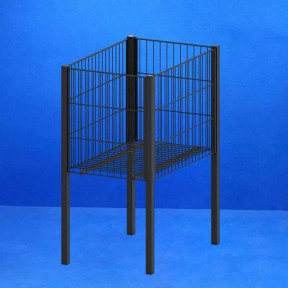 Акционная корзина 40х60 см. шаг-30 мм, черная