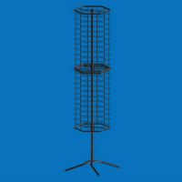 Стойка для очков напольная вращающаяся (132 кармана), черная