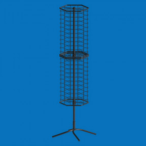 Стойка для очков напольная вращающаяся (132 кармана), черная