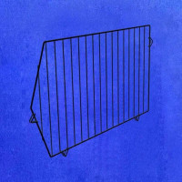 Сетчатая металлическая перегородка для овощной корзины, черная