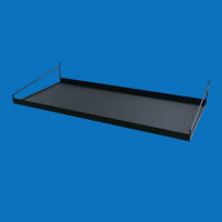 Полка для торговли навесная на перфорацию 600х270, черная