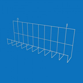 Полка пряма навесная на сетку 50 мм