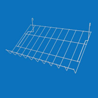 Полиця металева похила 50 мм для сітки, кут нахилу 30