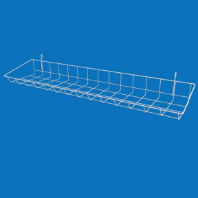 Корзина - полка навесная на сетку 75х15