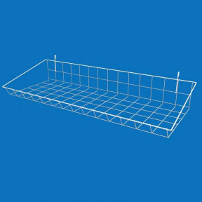 Корзина - полка навесная на сетку 75х25