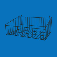 Корзина сетчатая для перфо стоек Брендовая 500х220, черная