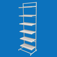 Стелаж торговий з листовими полицями 6 шт. Ева