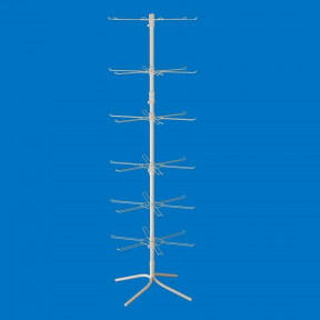 Стойка торговая для пакетов 6 ярусов с двойными крючками (Долли)