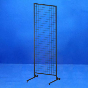 Торговая сетка в рамке на ножках 50х180 см, ячейка 50 мм, профиль 15 мм, черная