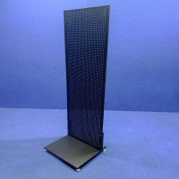 Стойка торговая перфорированная 50х185, на подиуме, черная