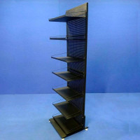 Стелаж перфорований 50х200 на 7 полиць, розбірний, чорний