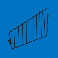 Перегородка сетчатая в корзину Колосок (350х90х200), черная